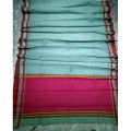 Eye Catching Design Rich Febris Multicolor Half Silk Nokshi Paar (হাফ সিল্ক নকশি পাড়) Saree With Running Blouse Piece For Women. 
