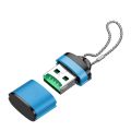 Poruis Blue Card Reader Microsd/TF Card/Mobile Memory Card Car Creative Card Reader. 