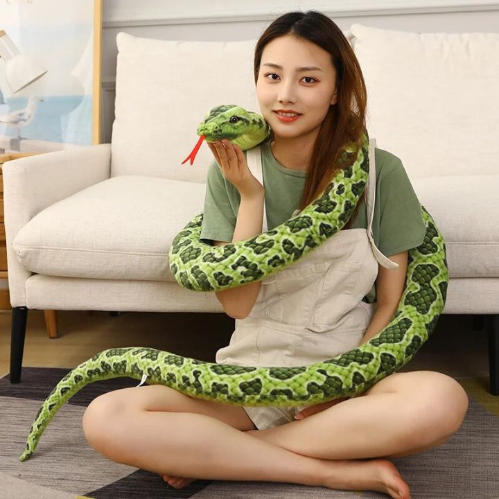 1pc%20200cm/300cm%20Giant%20Snakes%20Plush%20Toy%20Simulation%20Long%20Golden%20Python%20Stuffed%20Snake%20Plushie%20Children%20Boys%20Gift%20Home%20Decoration%20-%20Image%204
