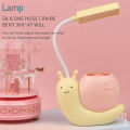 Snail Desk Lamp USB Charging Pen Holder Lamp Kid LED Night Light Reading Lamp With Pen Organizer Table Light. 