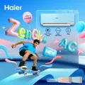 Haier 1.5 Ton ZenGlow Inverter AC | Free Delivery & Installation | 12 Years Compressor Warranty | Energy Saving | Fast Cooling | Colorful AC | ZenGlow-18INVPX6B / ZenGlow-18INVPX6P. 