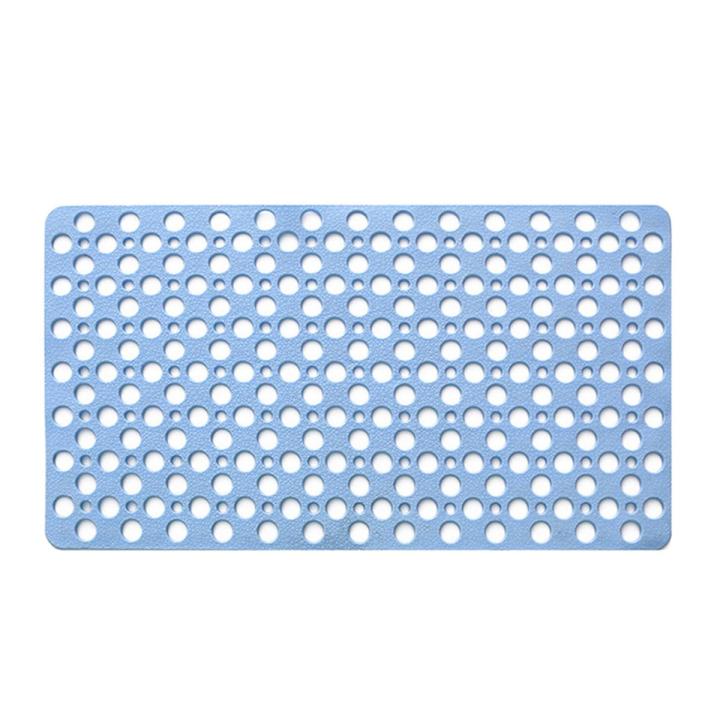 Non-slip Bathroom Shower Bath Mat Suction Cup Bathtub Mat 30x17inch White