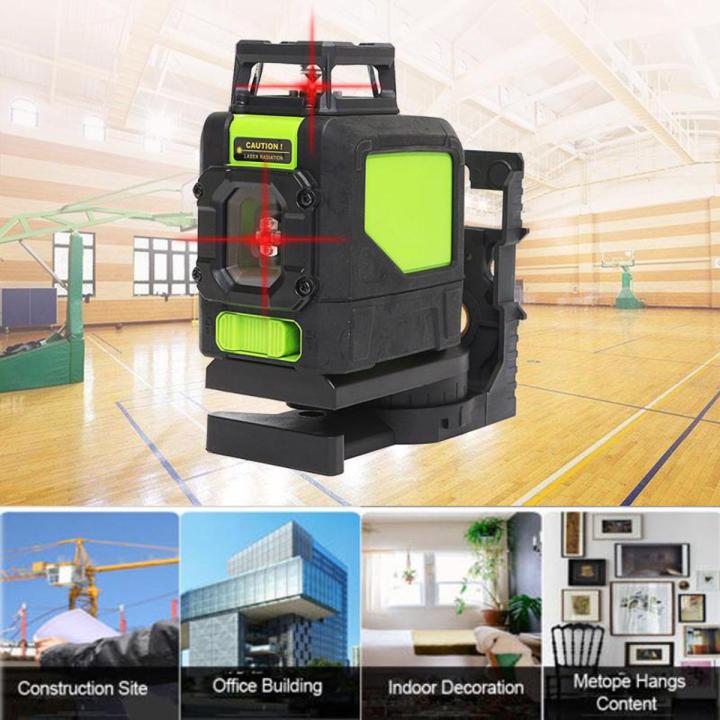 Conventional Professional 5 Line 360° Rotary Red La-ser Self Leveling Vertical Horizontal Level Measure Kit