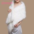Ameesi Bridal Cape Fuzzy Evening Party Dress Bride Wrap Shrug Cover Up. 