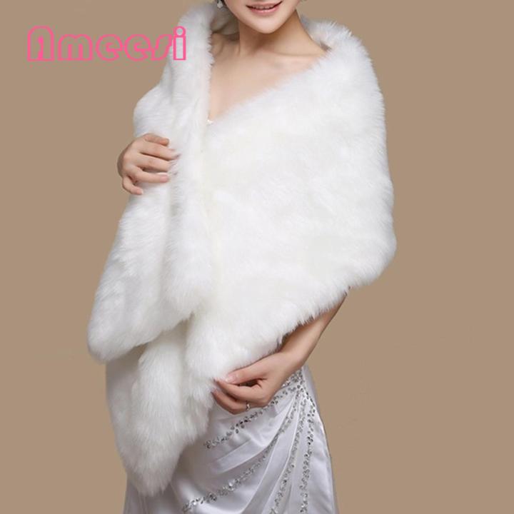 Ameesi%20Bridal%20Cape%20Fuzzy%20Evening%20Party%20Dress%20Bride%20Wrap%20Shrug%20Cover%20Up%20-%20Image%209