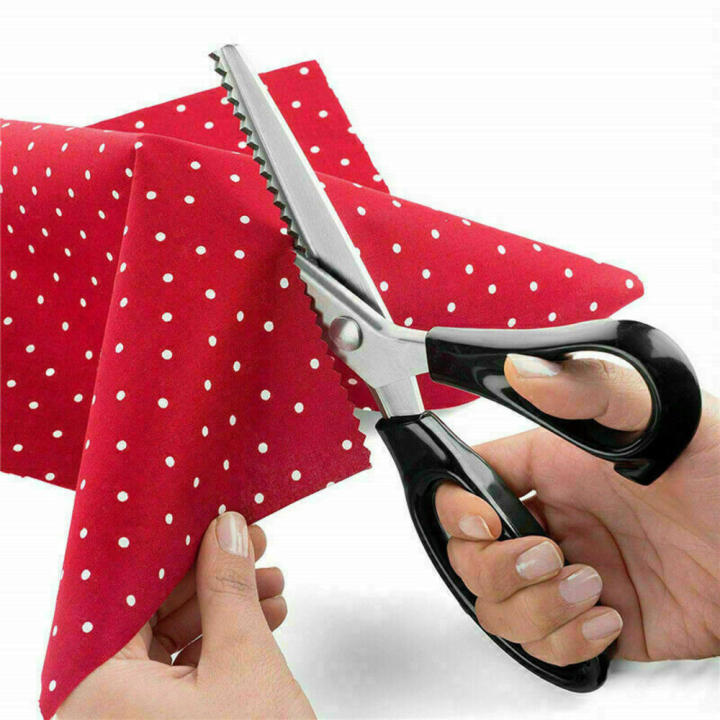 Stainless%20Steel%20Pinking%20Shears%20Precision%20Cutting%20Professional%20Sharpened%20Dressmaking%20Ergonomic%20Handle%20Heavy-Duty%20Tailor%20Shears%20-%20Image%202