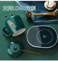 Ceramics Gift Set Mugs Coffee Cup Usb Coaster Warmer Pad Constant Temperature Heating Electric Mat Set Milk Tea Water - Minimalistic Sophistication. 