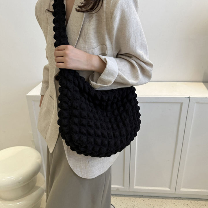 %E3%80%90Worldwide%20Delivery%E3%80%91%20Large%20Capacity%20Shoulder%20Bag%20Embroidered%20Plaid%20Quilted%20Crossbody%20Bag%20Underarm%20Bag%20Tote%20Bag%20Pleated%20Bubbles%20Handbag%20-%20Image%206