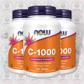 NOW C-1000 Sustained Release with Rose Hips – 1000 mg – 100 Tablets – with Citrus Bioflavonoids – for Immune Support & Antioxidant Protection. 