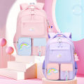 New Primary School Student Schoolbag Mori Leisure Children's Bags 1-3-6 Grade Side Refrigerator-Style Student Backpack Female. 