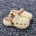 Hole shoes for summer women's outerwear. Thick increase the feeling of stepping on feces. Slippers with soft soles are non slip and breathable. EVA two wearing sandals. 