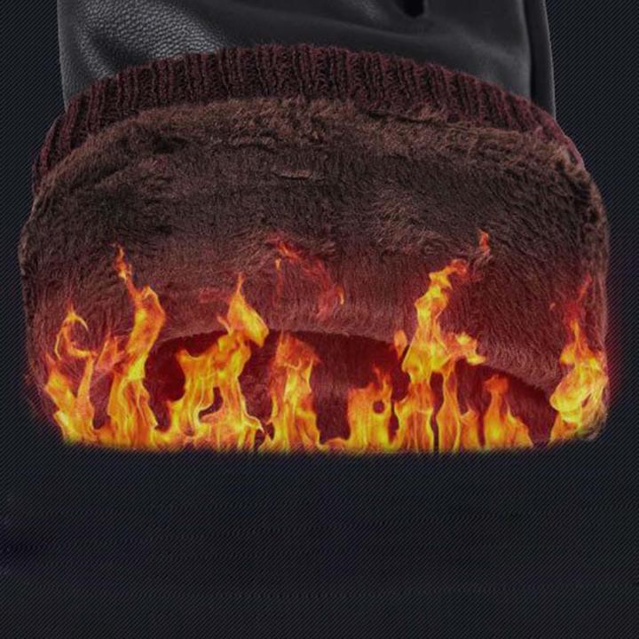 Fityle%20Men%20Winter%20Gloves%20PU%20Leather%20Windproof%20Touchscreen%20Texting%20Typing%20for%20Riding%20-%20Image%208