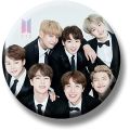 6pcs BTS batch/BTS batches/BTS pink batch/BTS Bangtan Brooch Pin For Clothes Backpack Decoration. 