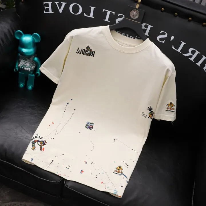 Top%20Embroidery%20Man%20Tee%20Shirts%20Katoen%20T%20Shirt%20for%20Men%20Heather%20Print%20Green%20Watercolor%20Korean%20Clothing%20Funny%20Stylish%20Xl%20Cool%20Kpop%20S%20-%20Image%206