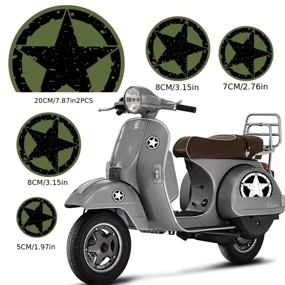 For VESPA Motorcycle Helmet Car Body Stickers Moto Accessories