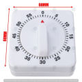60 Minute Mechanical Multi Purpose Timer- white. 
