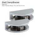 4 pcs 10mm D shape Heavy Duty Glass Clamp. 