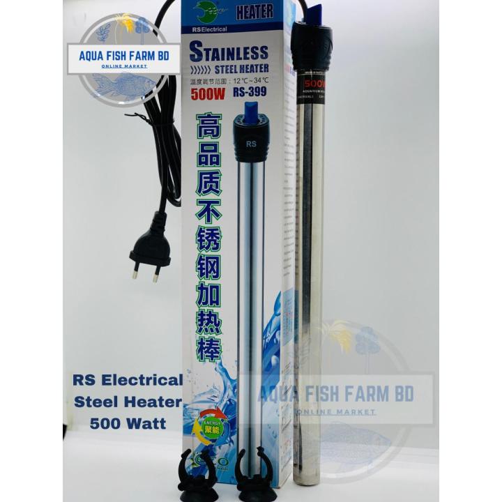 RS Electrical Steel Heater,(500 watt) For Fish Aquarium