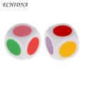 Colorful Dice for Kids Colorful 16mm Dice Set for Board Games Education Non-fading Smooth Edge 6 Sided Tehing Dice Pk of 2 less Than Bright Col d Dice for Learning. 
