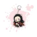 Cute Kamado Tanjirou Women Kimetsu no Yaiba Demon Slayer Keychain Anime Pendant Acrylic Key Chain Cartoon.