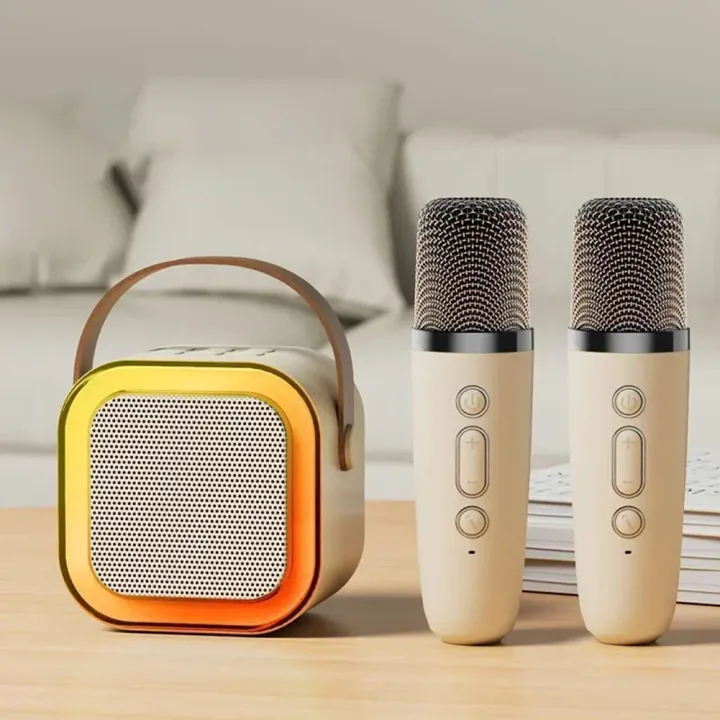 K12%20Bluetooth%205.3%20Karaoke%20Machine%20With%20Wireless%20Microphone%20Portable%20Speaker%20KTV%20Karaoke%20Microphone%20Home%20Family%20Singing%20Device%20-%20Image%204