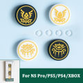 For Zelda thumb grips for Nintendo switch pro controler for PS5 PS4 XBOX handle button caps Thumb Stick Grip Cap Joystick Cover. 