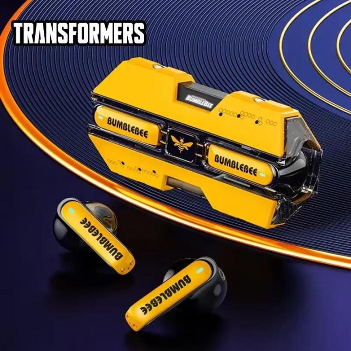 Transformers TF-T01 Kablosuz Bluetooth 5.3 Kulaklık HIFI Ses Bumblebee Kulaklık Oyun Düşük Gecikme Kulaklık Uzun Bekleme