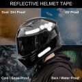 NEW Reflective Sticker for Motorcycle Helmet Protection Strip Reflective Black Stickers Decal for Bicycle Helmet Trailers Bikes. 