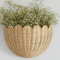 Kitchen for Planter Woven Wall Hanging Basket Imitation Rattan Decorative Magazines Storage Bathroom Towels Balcony. 