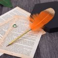 1 Pieces Lytwtw's Stationery Cute Feather School Office Supplies Ballpoint Pen Gift Sweet Pretty Lovely Personality Styling.