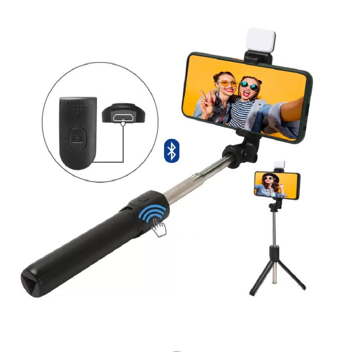 R15%20Bluetooth%20Selfie%20Stick%20(Black,%20Remote%20Icontrol%20-%20Image%202
