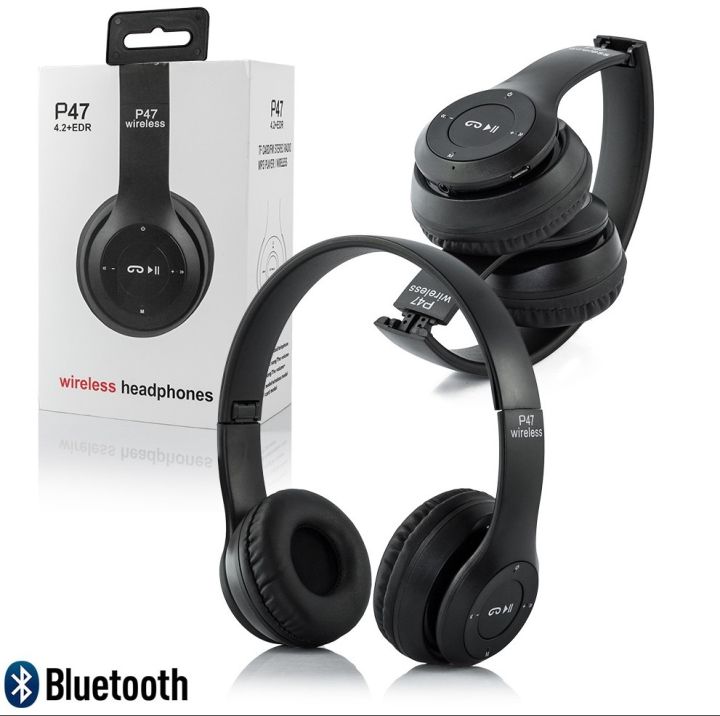 P47%20Wireless%20Bluetooth%20Headphones%20-%20Foldable%20Stereo%20Headset%20with%20Extra%20Bass%20-%20Rechargeable%20Bluetooth%205.0%20Wireless%20Headphones%20with%20FM%20Radio%20&%20SD%20Card%20Slot%20-%20Universal%20Headphones%20for%20Mobile,%20Laptop%20&%20Gaming%20-%20Image%202