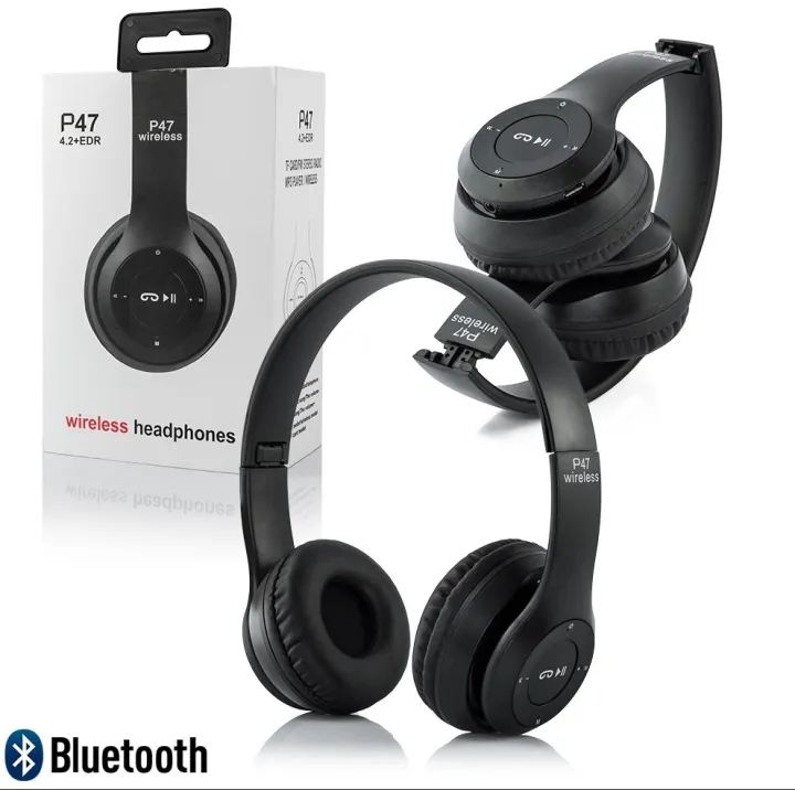 P47%20Wireless%20Bluetooth%20Headphones%20-%20Foldable%20Stereo%20Headset%20with%20Extra%20Bass%20-%20Rechargeable%20Bluetooth%205.0%20Wireless%20Headphones%20with%20FM%20Radio%20&%20SD%20Card%20Slot%20-%20Universal%20Headphones%20for%20Mobile,%20Laptop%20&%20Gaming%20-%20Image%202