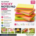 Sticky Notes Pad 3×4 Inch 5 Color Assorted Self Adhesive Post It Notes 100 Sheets.