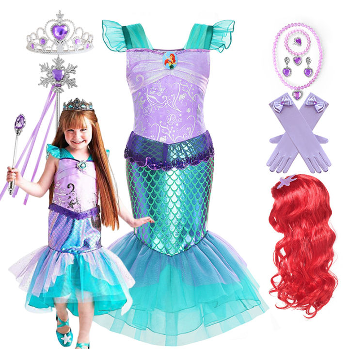Little%20Mermaid%20Ariel%20Princess%20Costume%20Kids%20Purple%20Dress%20For%20Girls%20Cosplay%20Children%20Carnival%20Birthday%20Party%20Mermaid%20Dress%202-10T%20-%20Image%206