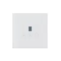 Wifi Smart Fan Light Switch with Speed Control Glass Panel Can Control Remotely Work for Tuya Alexa Google Home Smart Life. 