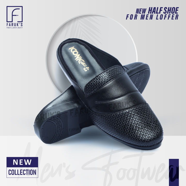 Luxury Stylish Half Shoe For Men Fashionable Premium Sandal For Men FARUK'S Flats Formal Half Shoe