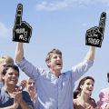Universal Large Foams Fingers Cheerleading Props Hand Sports Event Cheering Palm Party Props Number 1 Foam Fan Finger Eatop. 