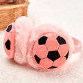 Plush Winter Warm Earmuffs Windproof Football Design Earmuffs Unisex Ear Muffs For Kids' Winter Activities Sports Events Cold. 