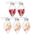 Clear Plastic Bulb Ornaments Christmas Crafts Supplies Fillable Christmas Bulbs Light Bulb Shaped Ornaments DIY Christmas Ornaments. 