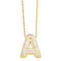 Ornament Stylish and Simple 26 English Letter Necklace Niche Temperament All-Match Clavicle Chain nkt43. 