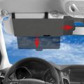 Car Sun Visor Polarized Sunshade Plate Clear Vision Anti-UV Rotatable Adjustable Sun Visor Blocker Driving Vehicle Shield-Black. 