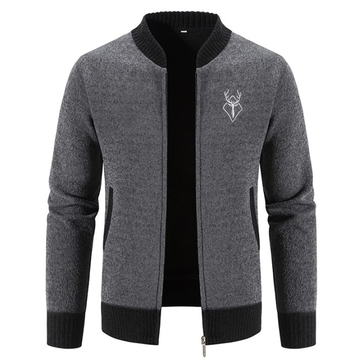 Men's%20Cardigan%20Sweaters%20Winter%20Casual%20Sweatercoats%20Jackets%20High%20Quality%20Men%20Thicker%20Warm%20Stand-up%20collar%20Fit%20Cardigans%20Coats%203XL%20-%20Image%206