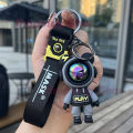 Astronaut Bears Key Chains Ring Fashion Cute Animal Bag Key ring Holder for Motor Bike Car Accessories Gift.