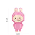 PinShang Building Block For Kids Labubu Keychain Building Block Keychains For Backpack Purse Pocket Book Luggage Birthday Gifts. 