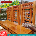Wooden Chair-Dining table Chair-Classic chair-Reading Table Chair-Set of 1-Standard Size- Natural Wood Colour-HR Crafts. 