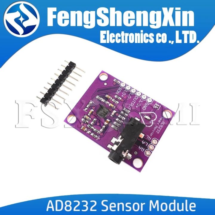 Ad8232 Module AD8232 Single Lead Heart Rate Monitor ECG Developemt Board Module for ...