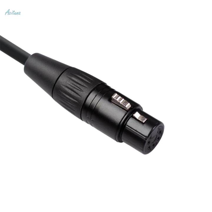 Black%205Pin%20XLR%20Male%20Plug%20to%205Pin%20XLR%20Female%20Audio%20Cable%20Adapter%20XK1075%205m%20-%20Image%203