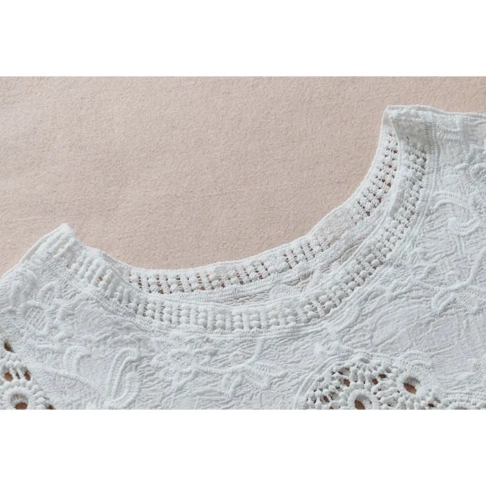 Female%202018%20crop%20top%20boho%20summer%20white%20blouse%20women%20hollow%20out%20blusas%20Cotton%20Crochet%20shirt%20oversize%20Batwing%20sleeve%20tops%20camisas%20-%20Image%204