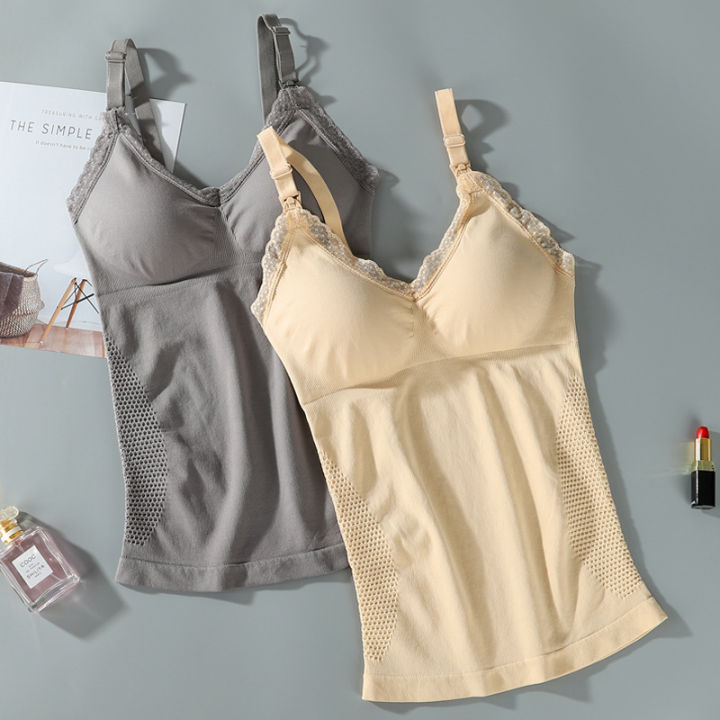 Pregnant%20women's%20long%20front%20open%20button%20breastfeeding%20vest,%20postpartum%20suspender%20with%20lace%20as%20a%20base%20for%20breastfeeding,%20no%20need%20to%20wear%20bra,%20thin%20style%20-%20Image%204